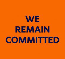 We remain committed