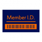 Syracuse University Barnes Center at The Arch Blue and Orange Member I.D. Icon