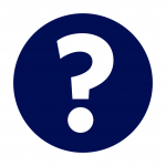 Syracuse University New Student Programs Blue Question Mark Icon