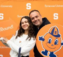 Syracuse University new students.