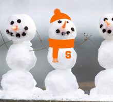 Syracuse University Orange Family Snowmen
