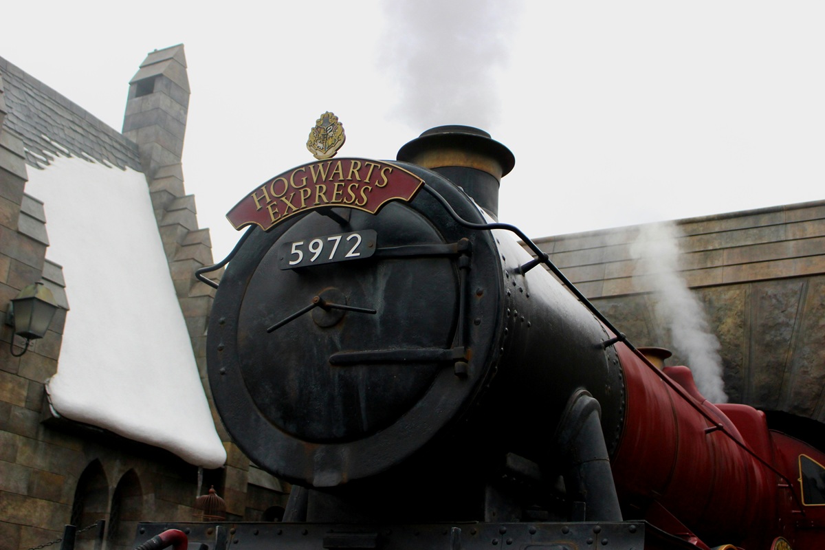 The Hogwarts Express train from Harry Potter