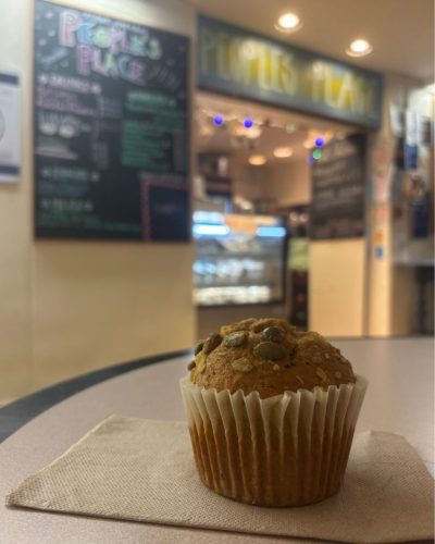 Pumpkin seed muffin from People's Place