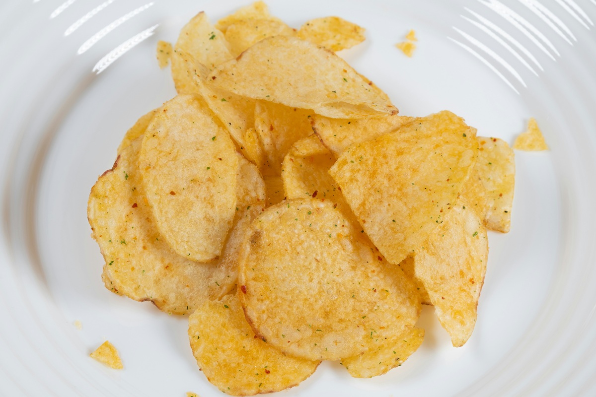 chips on a plate