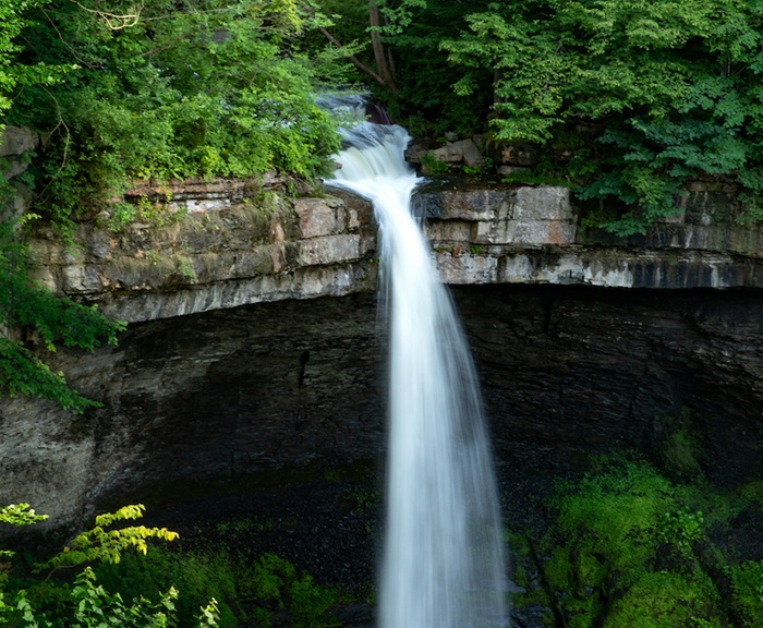 Waterfall in Niles, Cayuga County, 12 miles south of Skaneateles, NY