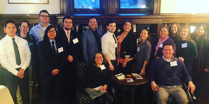 Indigenous students at SU visit the chancellor's residence
