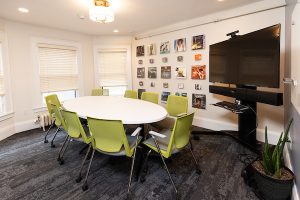 Interior shot of the Phaedra R. Steward Meeting Room in the Barner-McDuffie House